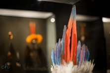 feather crown in museum